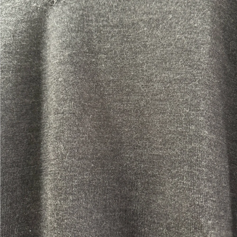 Mario Gilberti Men’s 100% Merino Wool V-Neck Sweater in Gray, Long sleeve, L